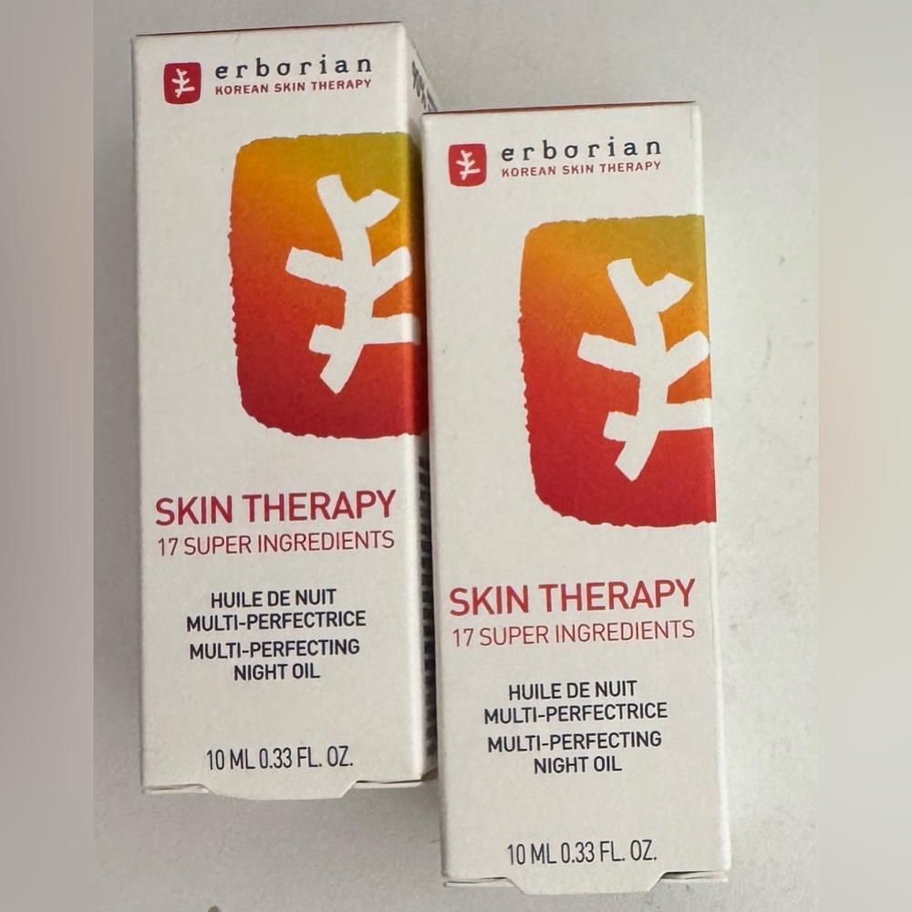 Erborian Skin Therapy Multi-Perfecting Night Oil-Serum 30ml/1oz (x2 bottles) NWT
